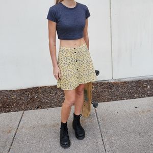 Brandy Melville Yellow Skirt